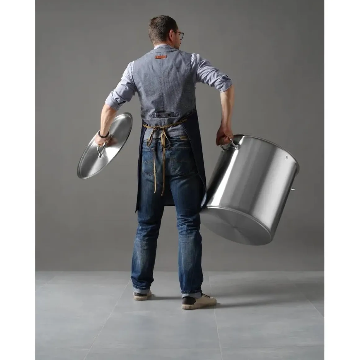 Hendi Kookpan 98L met deksel ⌀500x(H)500