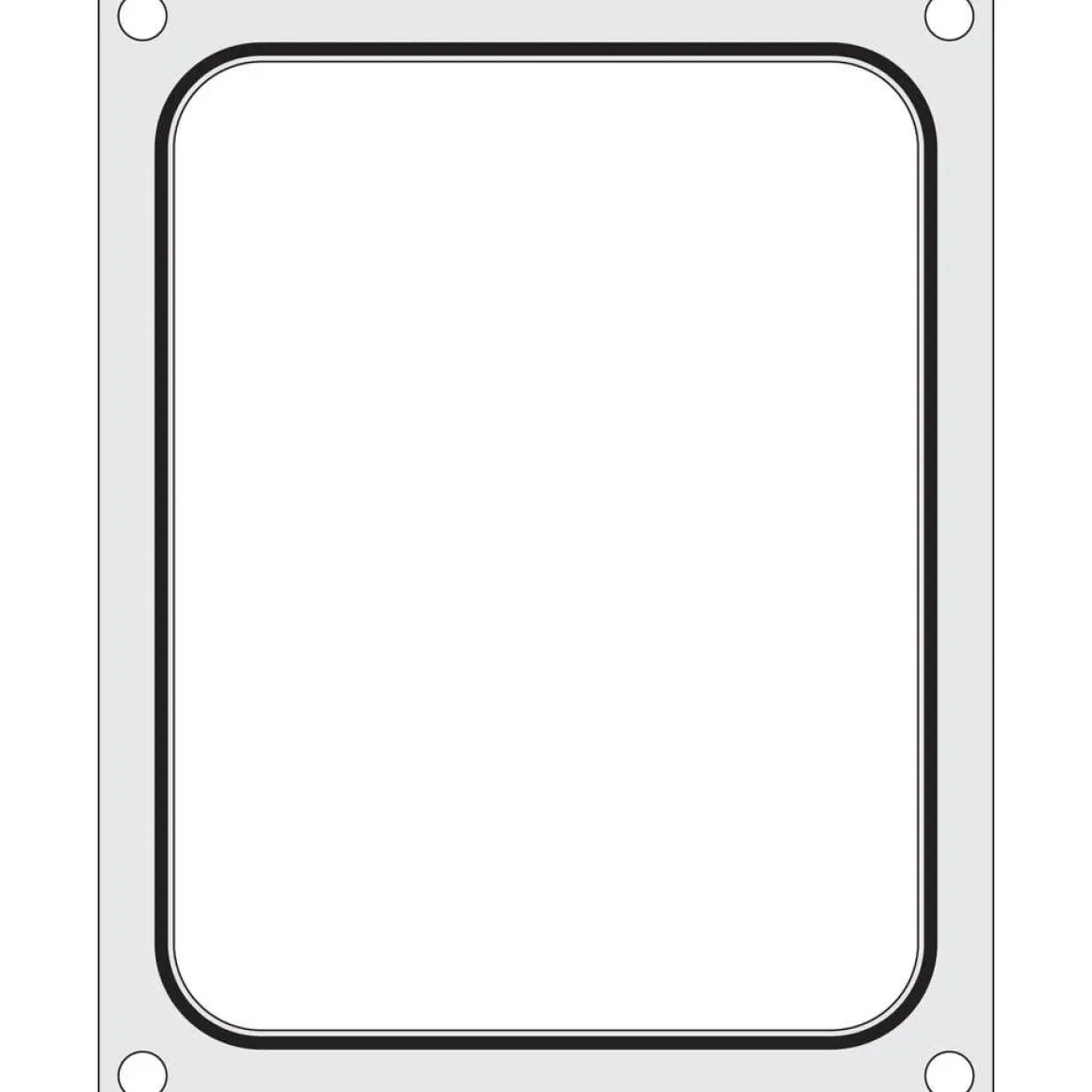 Hendi Traysealer matrix container 227x178 mm