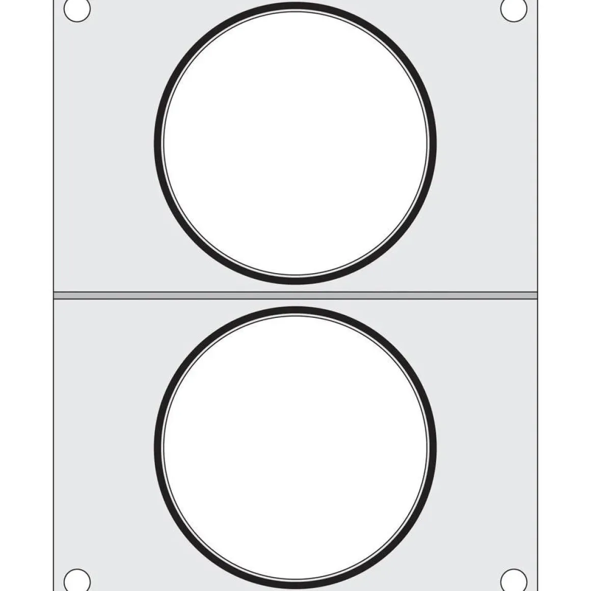 Hendi Traysealer matrix 2x soepcontainer ø115 mm