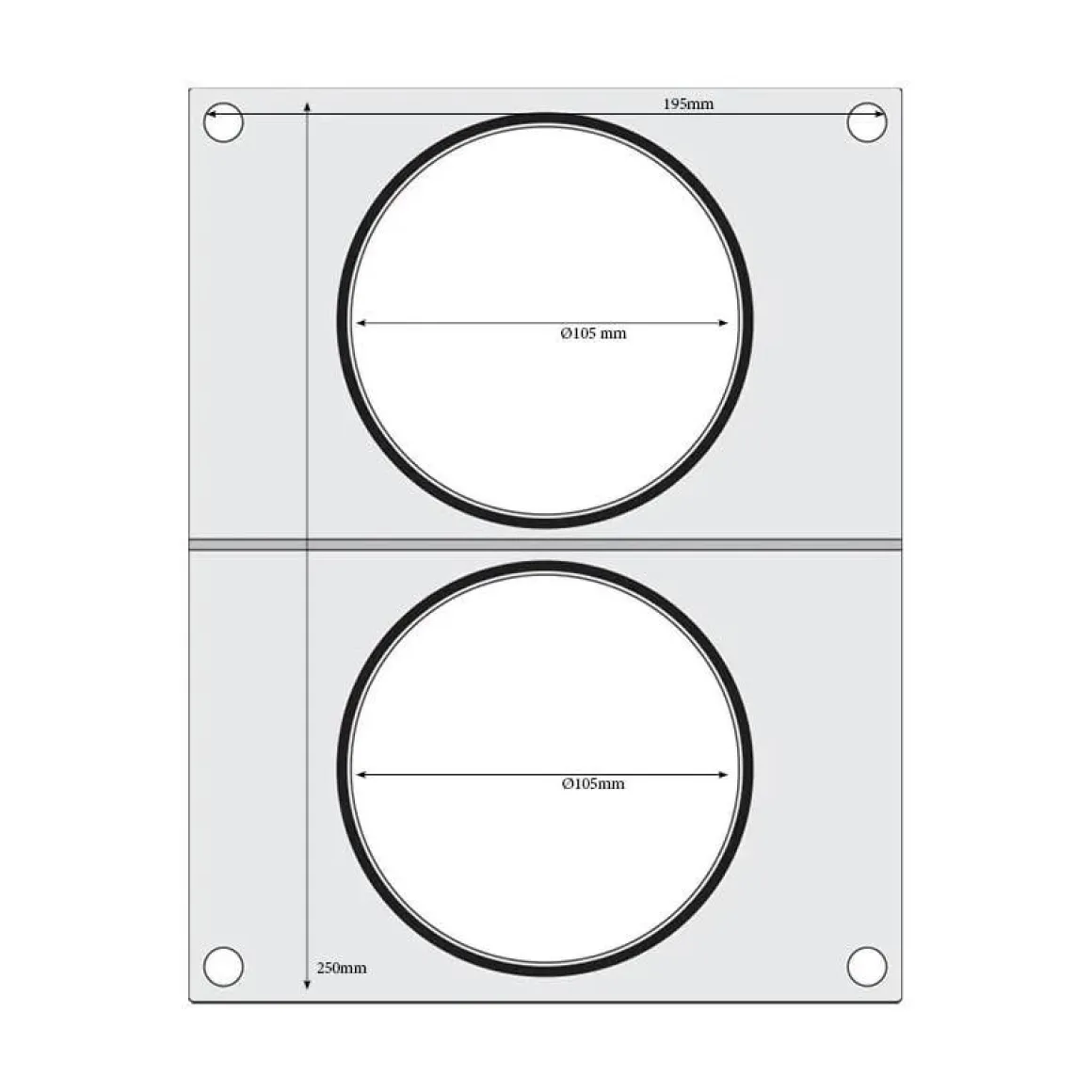 Hendi Traysealer matrix 2x soepcontainer ø115 mm