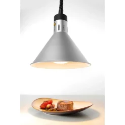 Hendi Warmtelamp verstelbaar conisch Zilver