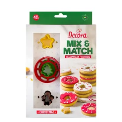 Koekjes Uitsteker Set Kerst Mix & Match 4-delig