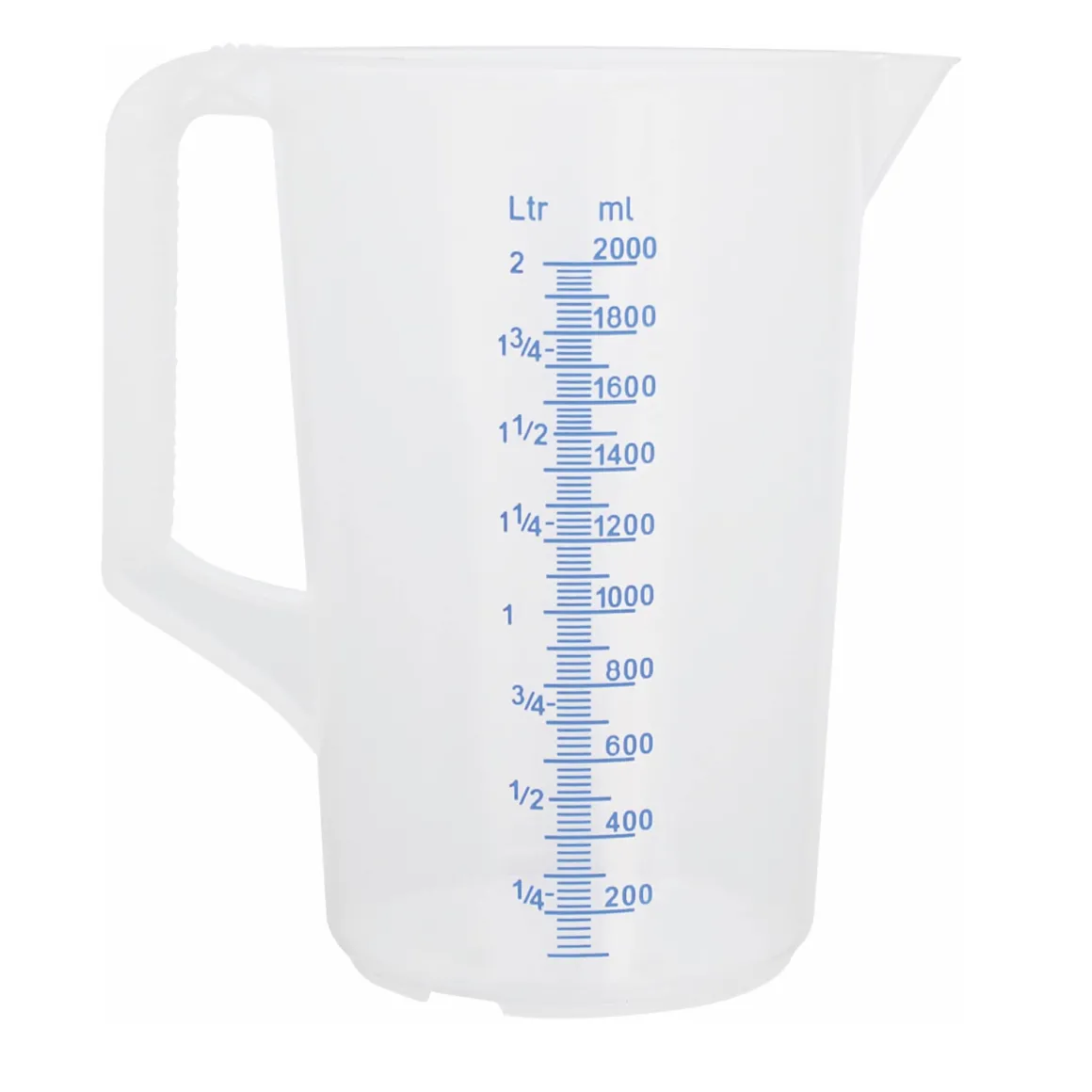 Maatbeker Kunststof, 2 liter