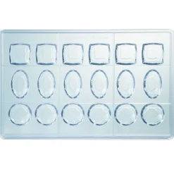 Martellato Bonbonvorm Diamant Vierkant-Ovaal-Rond (18x)