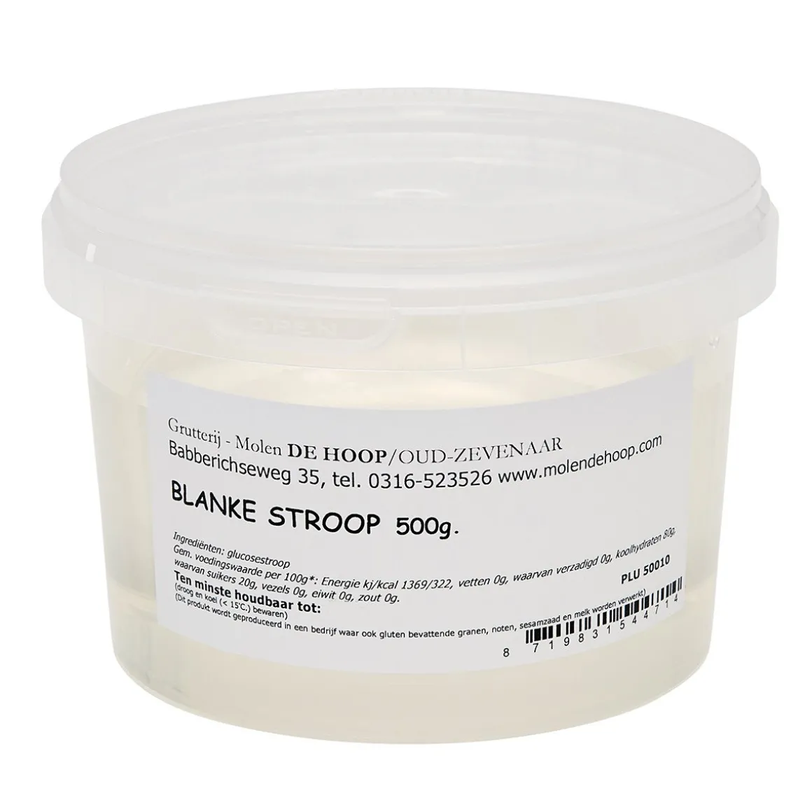 Molen de Hoop Blanke Stroop 500gr