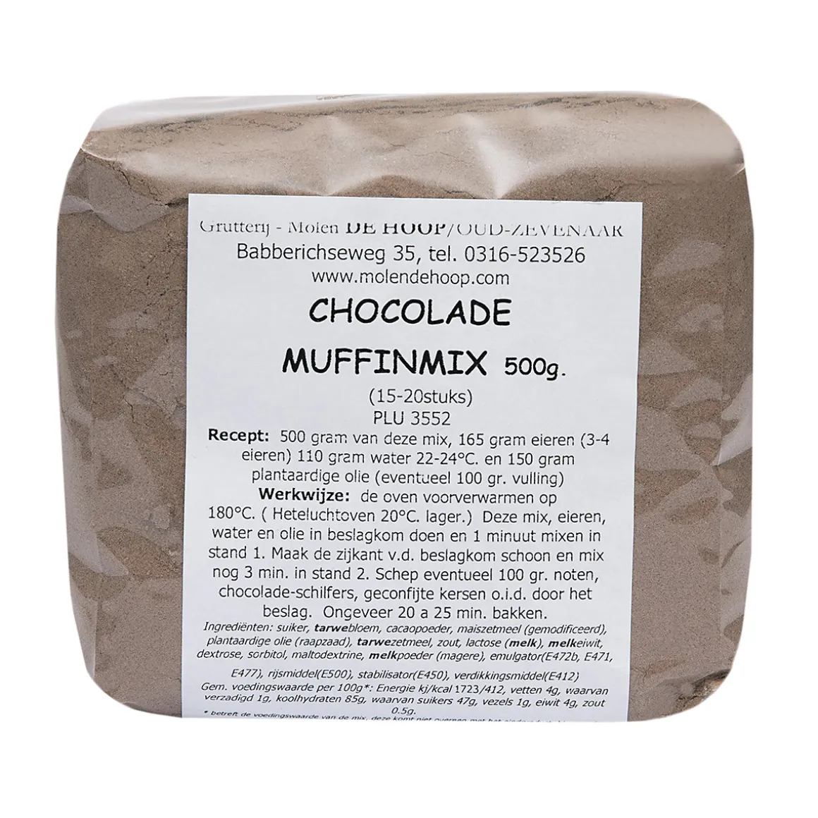 Molen de Hoop Muffin-mix Chocolade 500gr
