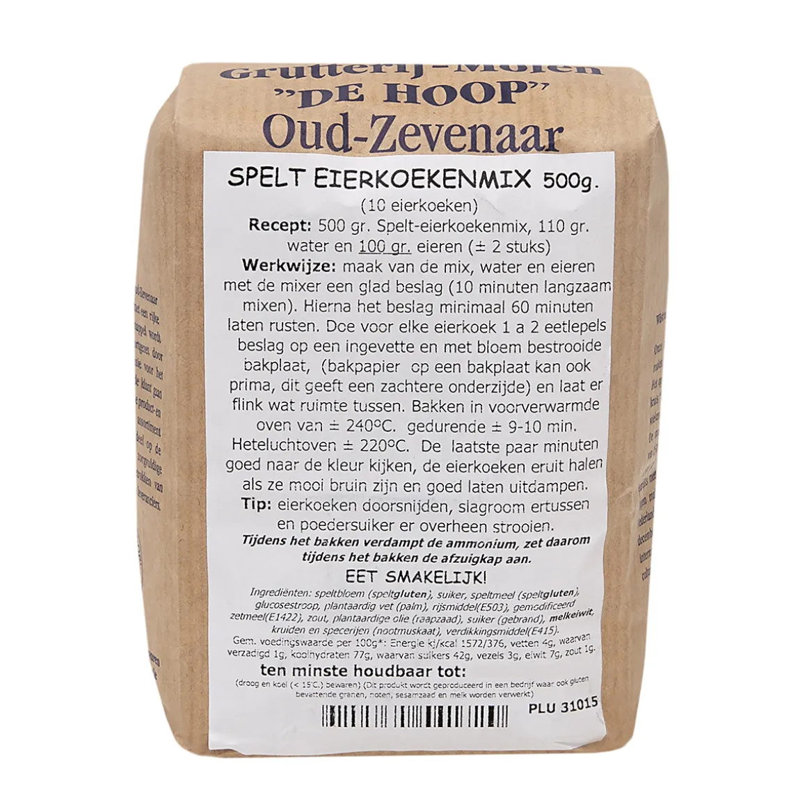 Molen de Hoop Spelt Eierkoekenmix 500g