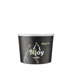 Njoy Sundae bekers 225cc (50 stuks) Bio