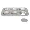Patisse Mini Quichevorm Losse Bodem Silver-Top 6xØ10cm