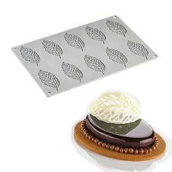 Pavoni Siliconen Vorm Pluimenblad 84x38mm (10) 30x17,5cm