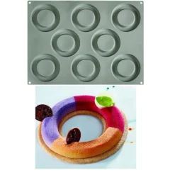 Pavoni Siliconen Vorm Tondo Ø100x10mm (8) 30x40cm