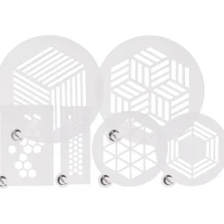 Plate-it Stencil Hexagon Set/6