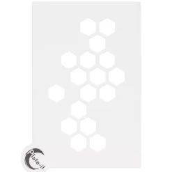 Plate-it Stencil Hexagon Set/6