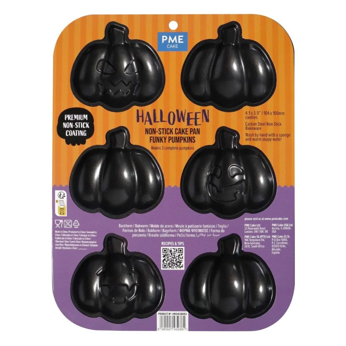 PME Bakvorm Halloween Pompoenen (6)