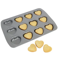 PME Bakvorm Hartjes 12 stuks