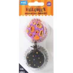 PME Halloween Mini Cupcake Vormpjes Pompoenfeest Ø33mm 60st.