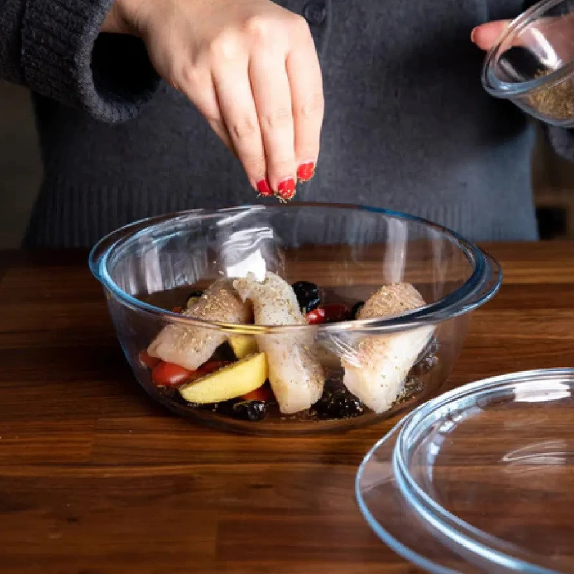 Pyrex 4-in-1 Ovenschaal Rond met Deksel 24x20x11cm