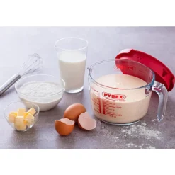 Pyrex Maatbeker met Deksel 1L