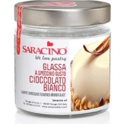 Saracino Mirror Glaze Witte Chocolade 350g