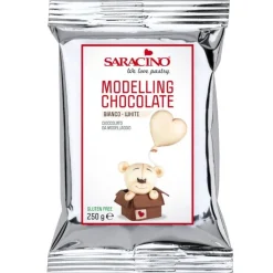 Saracino Modelleer Chocolade Wit 250g