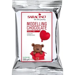 Saracino Modelleer Chocolade Rood 250g