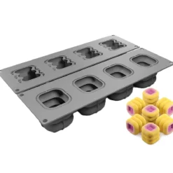 Siliconen Vorm Mini Cubik 34x10,2x5,7cm (Dinara Kasko) 2st.