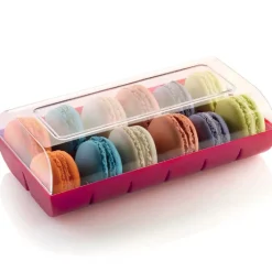 Silikomart Doosje voor 12 Macarons Fuchsia