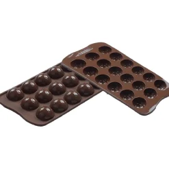 Silikomart Siliconen Bonbonvorm Voetbal (15x) Ø2,7x1,4cm