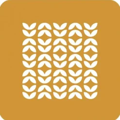 Silikomart Siliconen Stencil Foliage 10x10x0,1cm Set/2