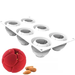 Silikomart Siliconen Vorm Atome (6x) Ø6,3x5,5cm**