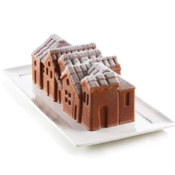 Silikomart Siliconen Vorm Winter Dorp 24x10x(h)8,2cm