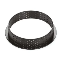 Silikomart Taartring Exoglass Geperforeerd Ø10x2 Set/4