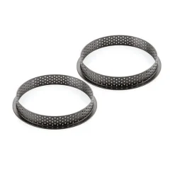 Silikomart Taartring Exoglass Geperforeerd Ø12x2cm**