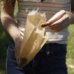 Snack/Broodzak Ongebleekt Papier 12x35x5,5cm 30st.