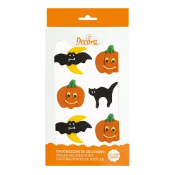 Suikerdecoratie Halloween 3 cm 6 stuks