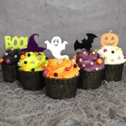 Sweet Stamp Cupcake Topper Vleermuis 6st.