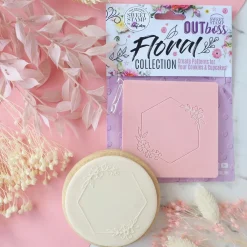 Sweet Stamp Outboss Floral Hexagon Frame