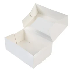 Taartdoos met venster 24x16x9cm. Wit 50st