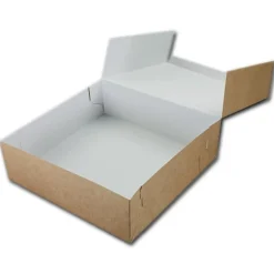 Taartdoos 21x21x8cm. Kraft 3st