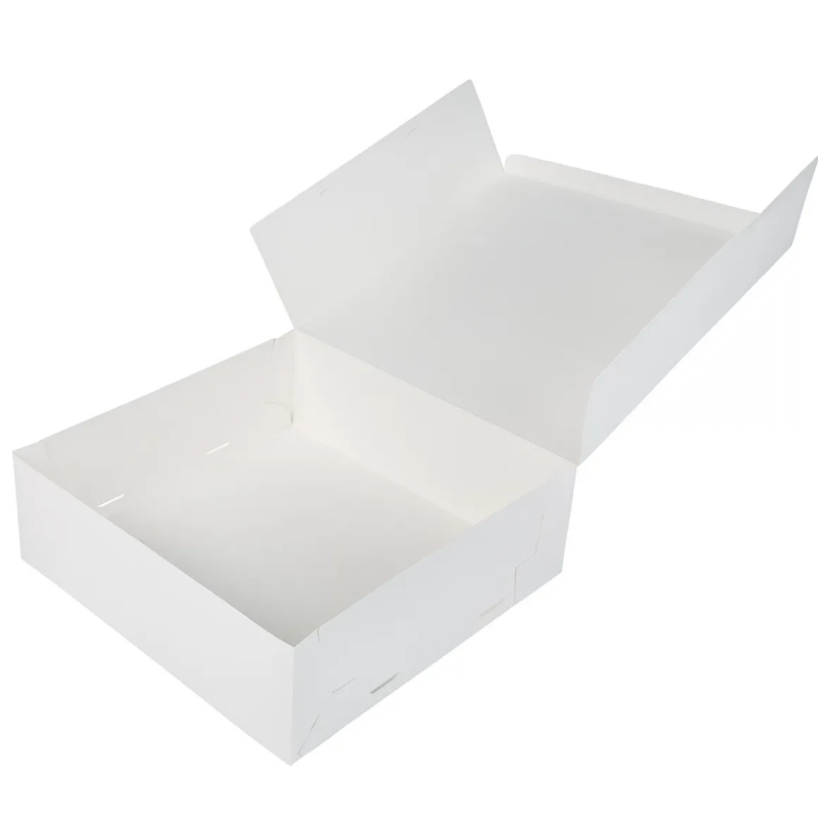 Taartdoos 25x25x8cm. Wit 3st