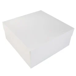 Taartdoos 35x35x15cm. Wit 50st