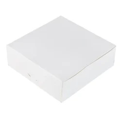 Taartdoos 15x15x5cm. Wit 3st