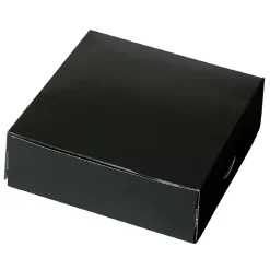 Taartdoos 15x15x5cm. Zwart 3st