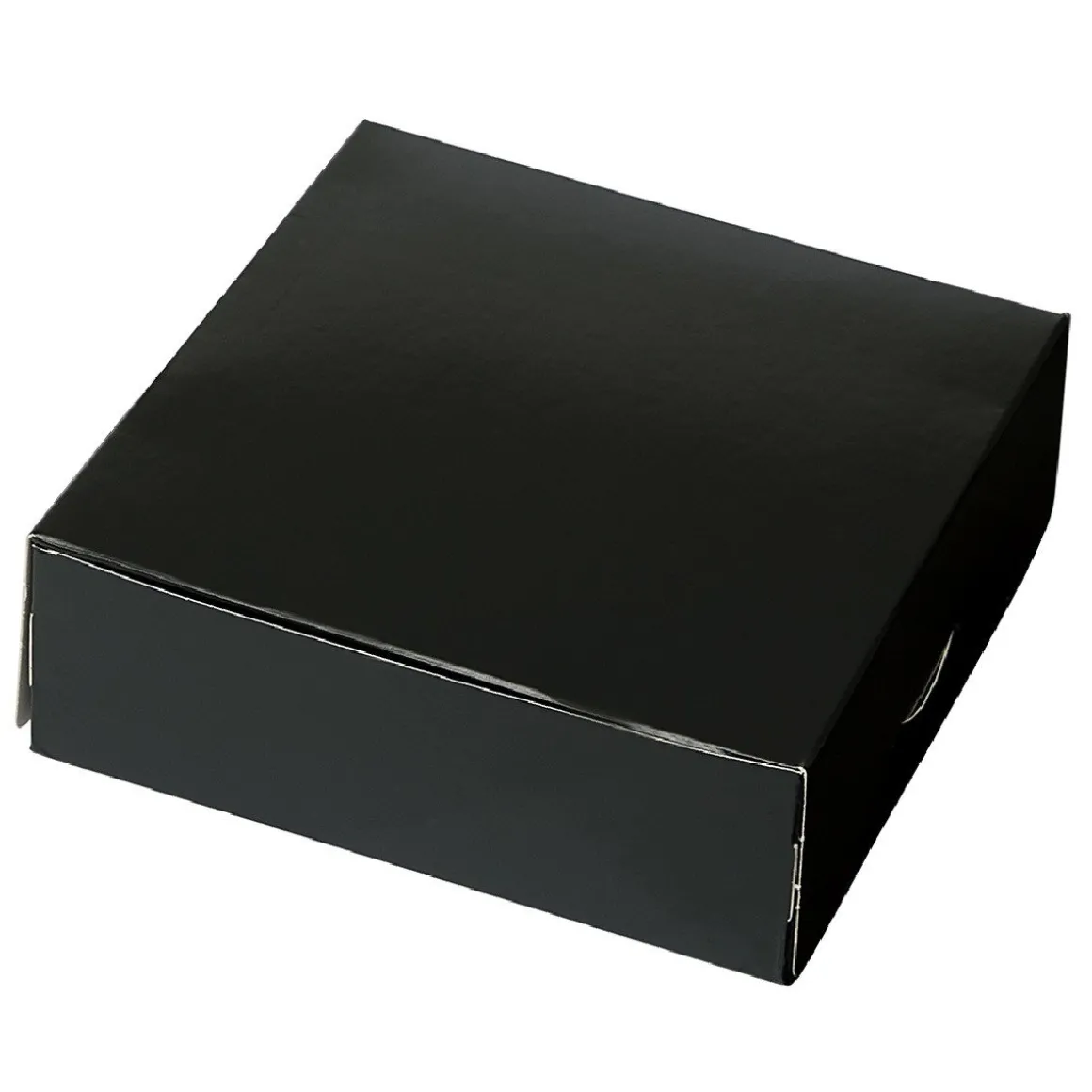 Taartdoos 15x15x5cm. Zwart 50st