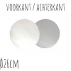 Taartonderzetter Wit / Zilver Ø26cm 100st.