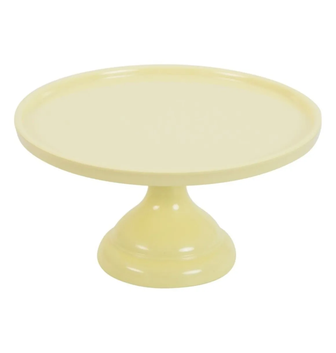 Taartplateau Geel Melamine Ø23,5x12cm