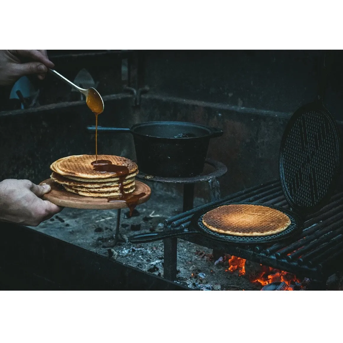 The Windmill Stroopwafelijzer Gietijzer