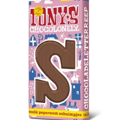 Tony's Chocolonely Letterreep Melk Pepernoot Schuim S 180g