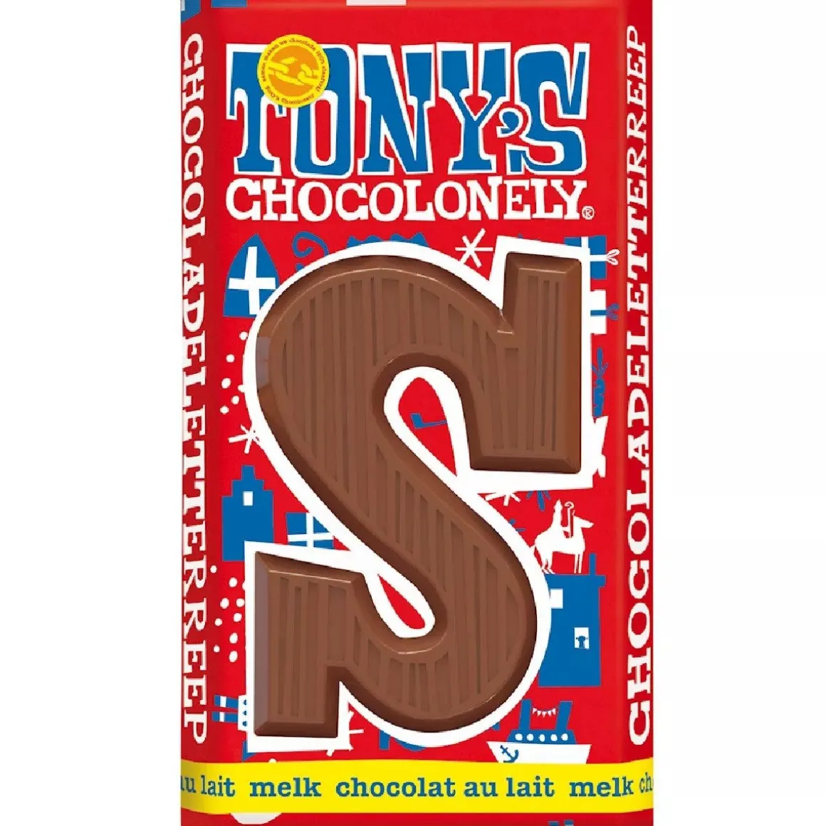 Tony's Chocolonely Letterreep Melk - S - 180g