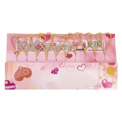 Vuurwerk Sterretjes Hartvorm Goud 10st.